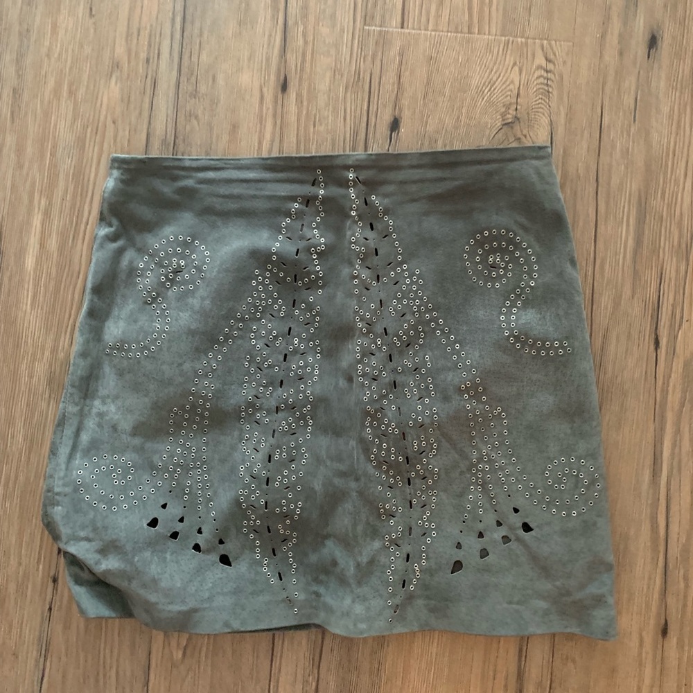 Zara suede skirt